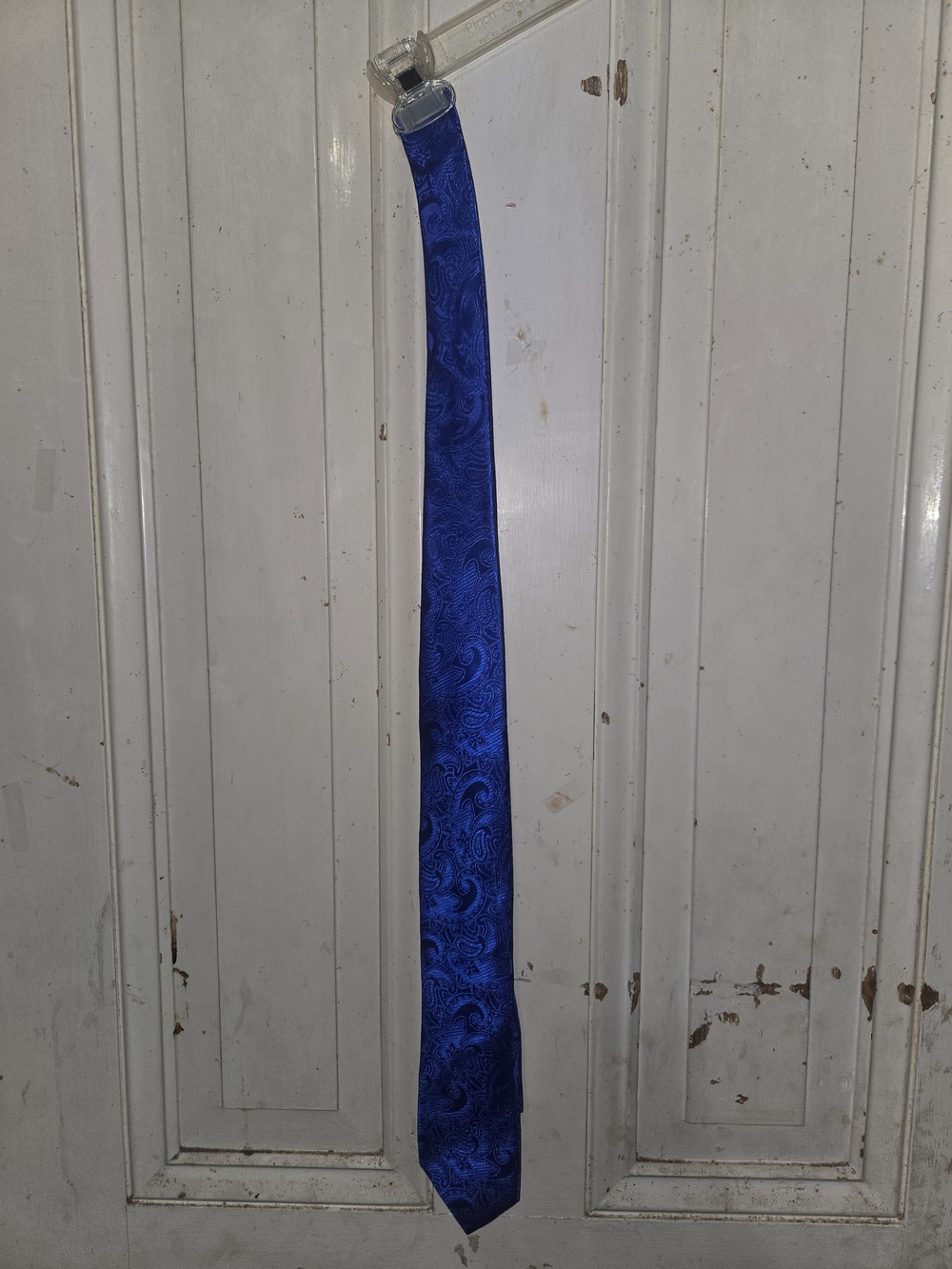 Isaac Mizrahi Royal Blue Paisley Silk Tie